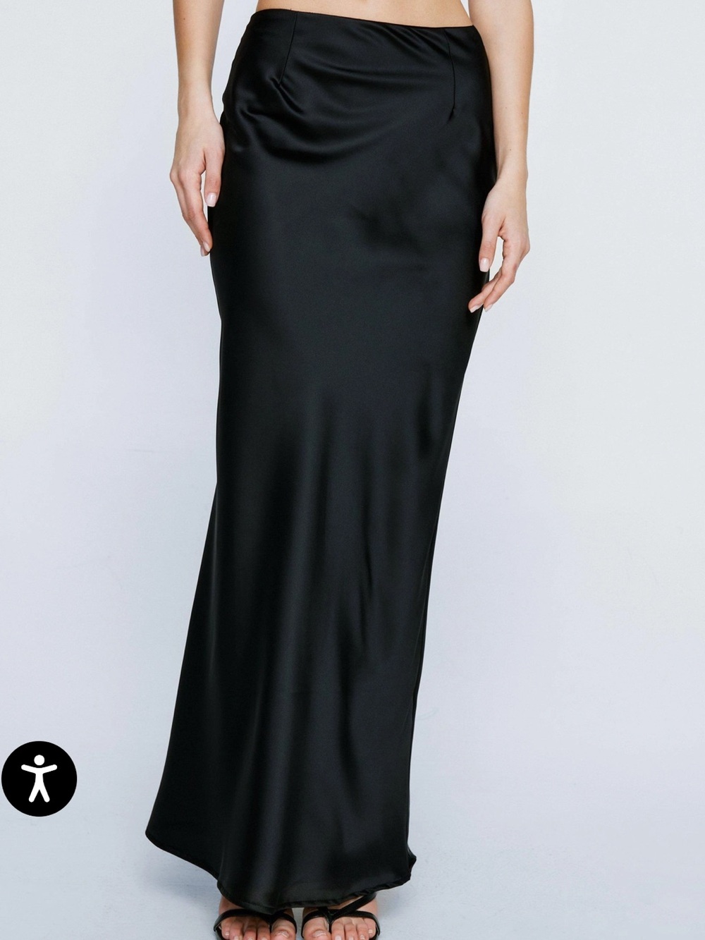 Nasty Gal Satin Maxi Skirt